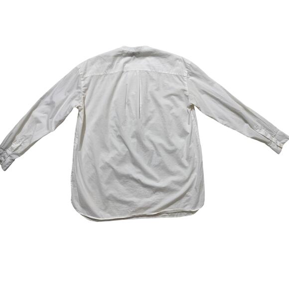 Vince womens white classic cotton blouse top long sleeve size 10 - Picture 9 of 15